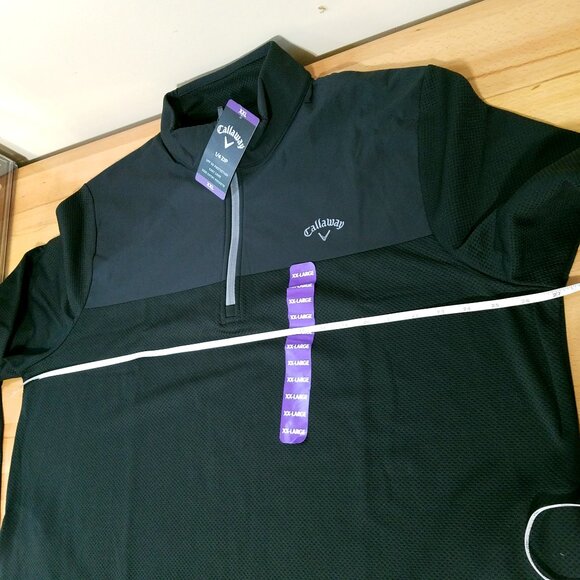 Callaway Men’s Quarter Zip Pullover – Black – Size XXL – New!!! - Picture 4 of 13